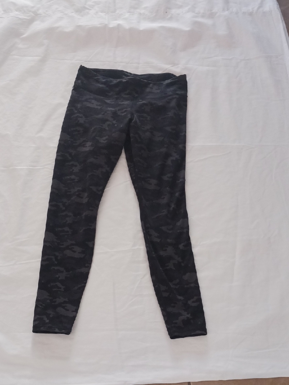 Fabletics Charcoal Camo Stretch Leggings